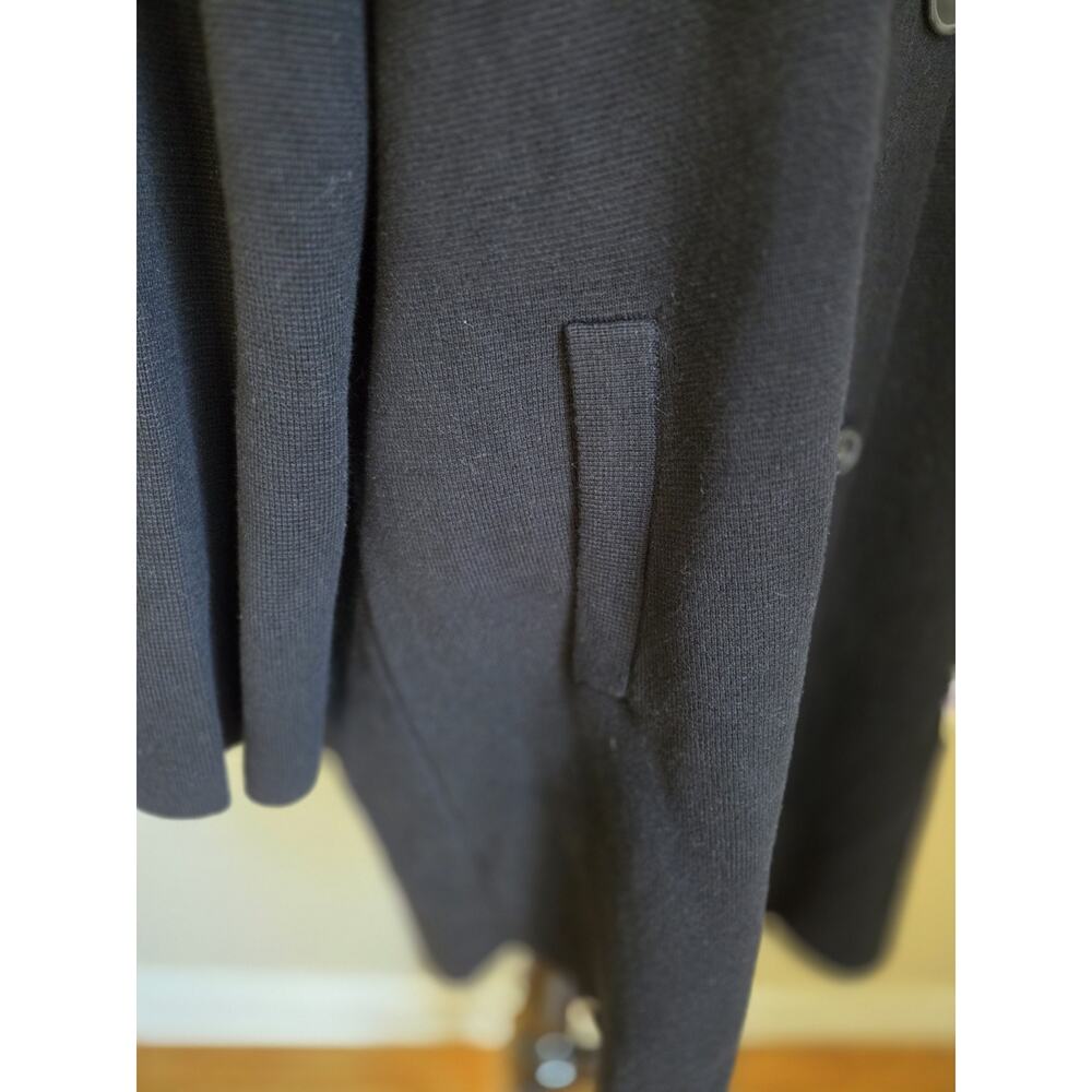 NWT Banana Republic Long Knit Sweater Jacket Shacket Coat Black Women's L - Picture 8 of 16